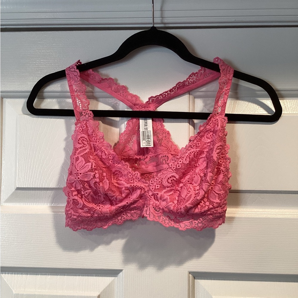 Forever 21 Vibrant Pink Lace Bralette